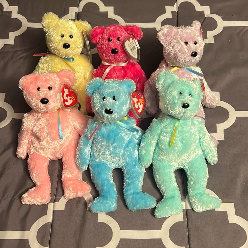 Sherbet Beanie Baby Bears